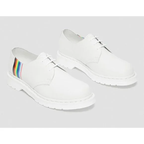 Dr Martens 27522 Pride Oxford Leather Shoes Men 9 Smooth White Dr. Martens | Shoes | Dr Martens 27522 White Smooth Leather  main image 4